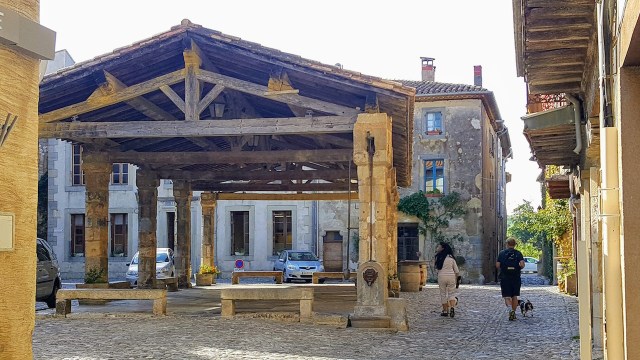 The Market Place just outside our front door.