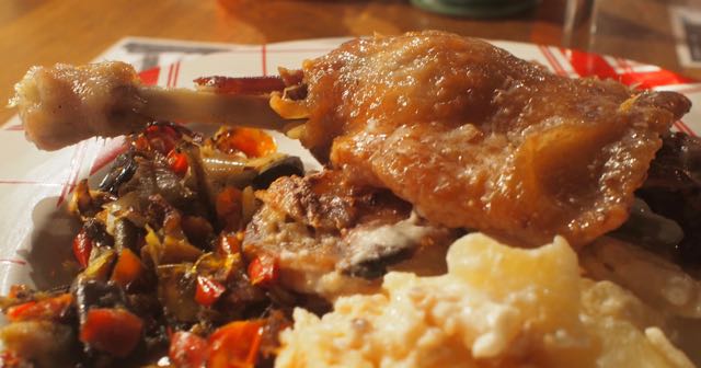 Mirepoix Cafe Llobet Duck Confit.