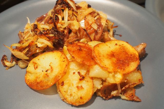 Duck Confit and Potatoes.