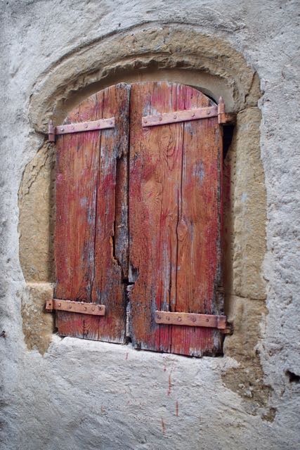 Window Arched Shutters Lagrasse.