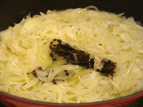 Onions caramelizing phase 2.