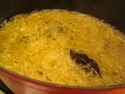 Onions caramelizing phase 4. 